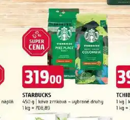 Terno Káva starbucks nabídka