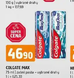 Terno Colgate zubní pasta nabídka