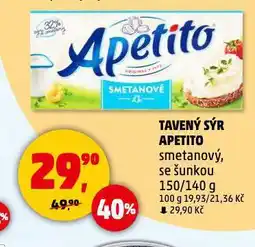 Penny Market Apetito tavený sýr nabídka