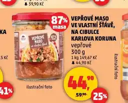 Penny Market Vepřové maso na cibulce nabídka