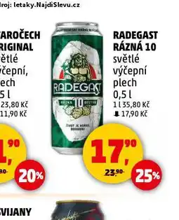 Penny Market Pivo radegast nabídka