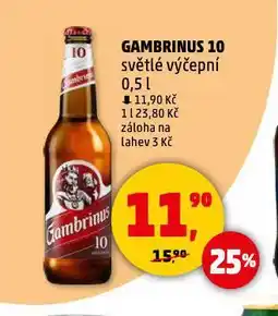 Penny Market Pivo gambrinus nabídka