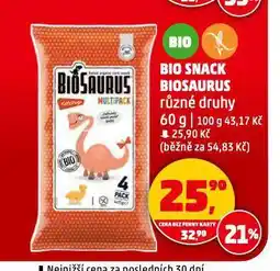 Penny Market Bio snack biosaurus nabídka