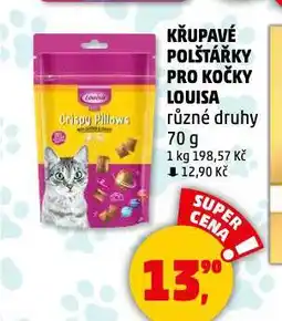 Penny Market Křupavé polštářky pro kočky louisa nabídka