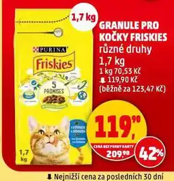 Penny Market Friskies granule pro kočky nabídka