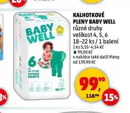 Penny Market Baby well kalhotkové pleny nabídka
