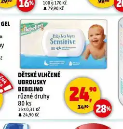 Penny Market Bebelino dětské vlhčené ubrousky nabídka
