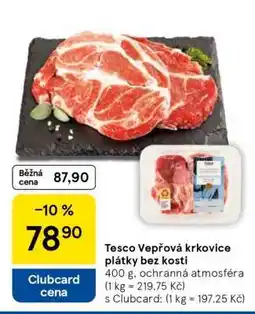 Tesco Tesco Vepřová krkovice plátky bez kosti nabídka
