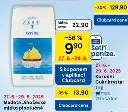 Tesco Korunní Cukr krystal nabídka