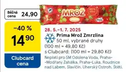 Tesco Prima Mrož Zmrzlina nabídka