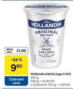 Tesco Hollandia Selský jogurt bílý nabídka