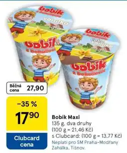 Tesco Bobík Maxi nabídka