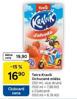 Tesco TATRA KRAVÍK Ochucené mléko nabídka