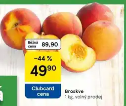 Tesco Broskve nabídka