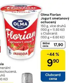 Tesco Olma Florian Jogurt smetanový ochucený nabídka