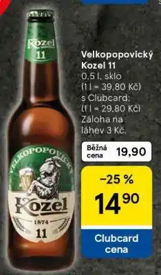 Tesco Velkopopovický Kozel 11 nabídka