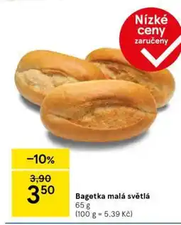 Tesco Bagetka malá světlá nabídka