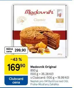 Tesco MEDOVNÍK ORIGINAL nabídka