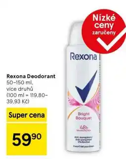 Tesco Rexona deodorant nabídka