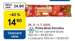 Tesco Prima Mrož Zmrzlina nabídka
