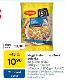 Tesco Maggi Instantní nudlová polévka nabídka