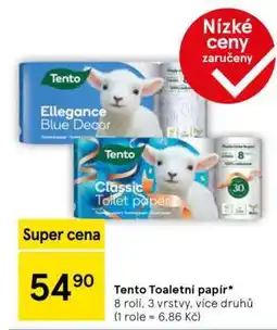 Tesco Tento toaletní papír nabídka