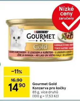 Tesco GOURMET GOLD Konzerva pro kočky nabídka