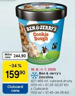 Tesco Ben & Jerry’s Zmrzlina nabídka