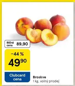 Tesco Broskve nabídka