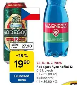 Tesco Radegast Ryze Hořká 12 nabídka