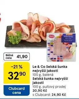 Tesco Le & Co Selská šunka nejvyšší jakosti nabídka
