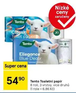 Tesco Tento toaletní papír nabídka