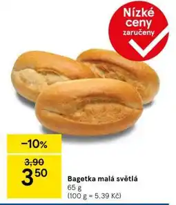 Tesco Bagetka malá světlá nabídka
