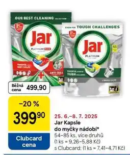 Tesco Jar Kapsle do myčky nádobí nabídka