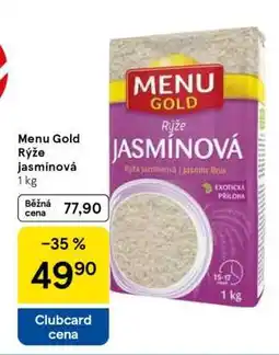 Tesco Menu Gold Rýže jasmínová 1 kg nabídka