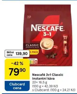 Tesco Nescafé 3v1 Classic Instantní káva nabídka