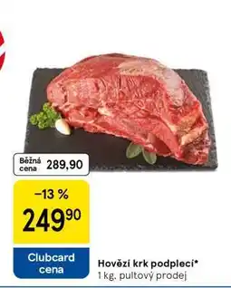 Tesco Hovězí krk podplečí nabídka