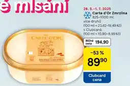 Tesco Carte d’Or Zmrzlina nabídka