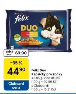 Tesco FELIX duo kapsičky pro kočky nabídka