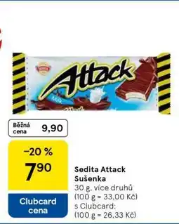 Tesco Sedita Attack Sušenka nabídka