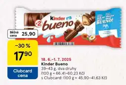 Tesco KINDER BUENO nabídka