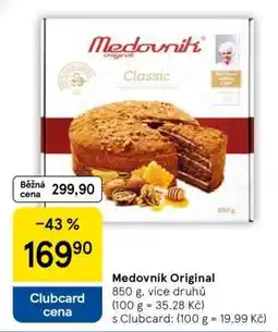 Tesco MEDOVNÍK ORIGINAL nabídka