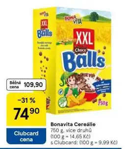 Tesco BONAVITA Cereálie nabídka