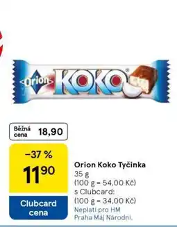 Tesco Orion Koko Tyčinka nabídka
