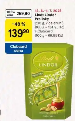 Tesco Lindt Lindor Pralinky nabídka