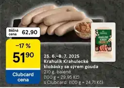 Tesco Krahulík Krahulecké klobásky se sýrem gouda nabídka