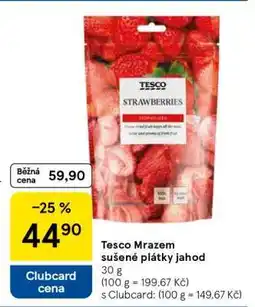 Tesco Tesco Mrazem sušené plátky jahod nabídka