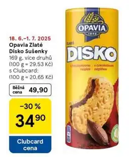 Tesco Opavia Zlaté Disko Sušenky nabídka