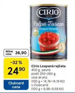 Tesco CIRIO Loupaná rajčata nabídka
