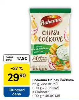 Tesco Bohemia Chipsy čočkové nabídka
